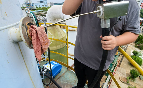 黃石市某企業(yè)非甲烷總烴濃度現場測試