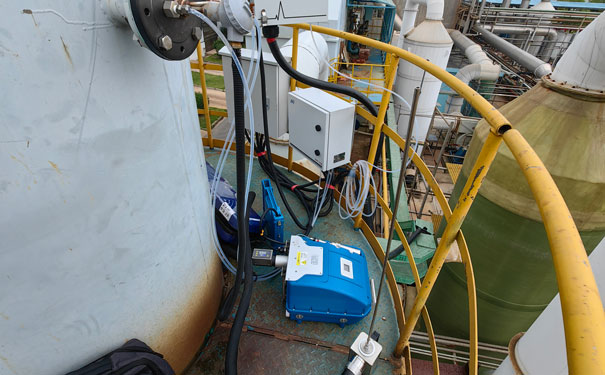 黃石市某企業(yè)非甲烷總烴濃度現場測試